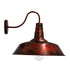 GloboStar® SORD 01052  Vintage Industrial Φωτιστικό Τοίχου Απλίκα Μονόφωτο Καφέ Σκουριά Μεταλλικό Καμπάνα Φ36 x Μ42 x Π36 x Υ32cm - ledmania.gr