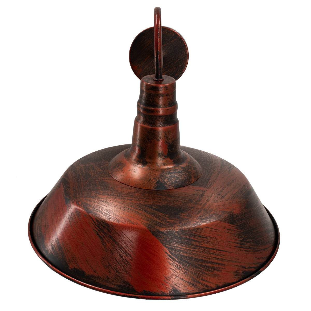 GloboStar® SORD 01052  Vintage Industrial Φωτιστικό Τοίχου Απλίκα Μονόφωτο Καφέ Σκουριά Μεταλλικό Καμπάνα Φ36 x Μ42 x Π36 x Υ32cm - ledmania.gr