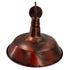 GloboStar® SORD 01052  Vintage Industrial Φωτιστικό Τοίχου Απλίκα Μονόφωτο Καφέ Σκουριά Μεταλλικό Καμπάνα Φ36 x Μ42 x Π36 x Υ32cm - ledmania.gr