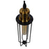 GloboStar® KLECE 01057 Vintage Industrial Κρεμαστό Φωτιστικό Οροφής Μονόφωτο Μαύρο Μεταλλικό Πλέγμα Φ7 x Y35cm - ledmania.gr