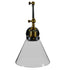 GloboStar® OLIVIA 01068 Vintage Φωτιστικό Τοίχου Απλίκα Μονόφωτο με Σπαστό Μεταλλικό Βραχίονα και Γυάλινη Καμπάνα Φ19 x Μ63 x Π19 x Υ77cm - ledmania.gr