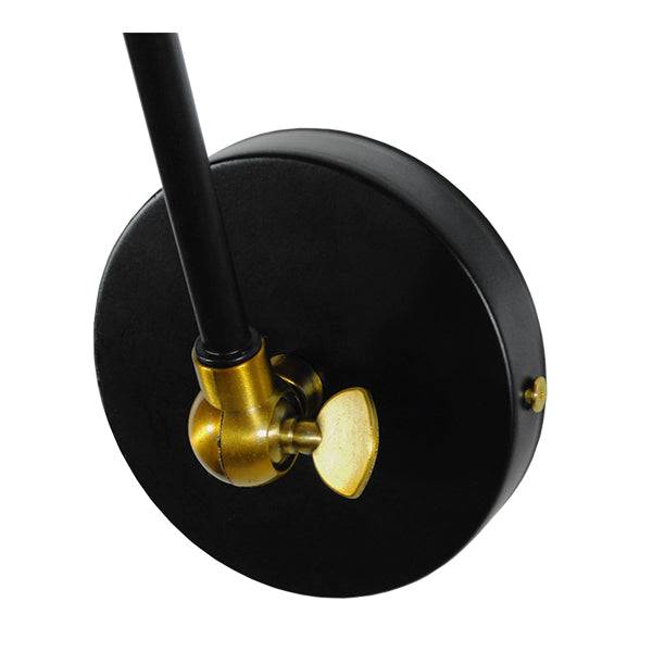 GloboStar® OLIVIA 01068 Vintage Φωτιστικό Τοίχου Απλίκα Μονόφωτο με Σπαστό Μεταλλικό Βραχίονα και Γυάλινη Καμπάνα Φ19 x Μ63 x Π19 x Υ77cm - ledmania.gr