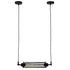 GloboStar® TUBE 01085 Vintage Industrial Κρεμαστό Φωτιστικό Οροφής Μαύρο Μεταλλικό Μ43 x Π11 x Υ11cm - ledmania.gr