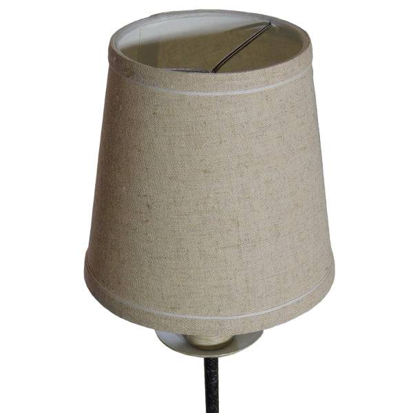 GloboStar® DOVE 01086 Vintage Φωτιστικό Τοίχου Απλίκα Δίφωτο Μαύρο Μεταλλικό με Μπεζ Υφασμάτινο Καπέλο Μ27 x Π43 x Υ30cm - ledmania.gr