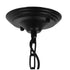 GloboStar® LIMI 01091 Vintage Industrial Κρεμαστό Φωτιστικό Οροφής Τρίφωτο Μαύρο Μεταλλικό Πολυέλαιος με Καπέλο Φ56 x Y54cm - ledmania.gr