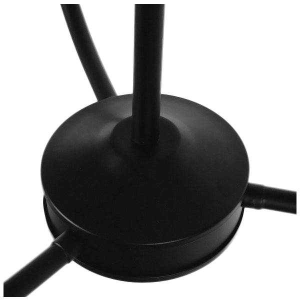GloboStar® LIMI 01091 Vintage Industrial Κρεμαστό Φωτιστικό Οροφής Τρίφωτο Μαύρο Μεταλλικό Πολυέλαιος με Καπέλο Φ56 x Y54cm - ledmania.gr