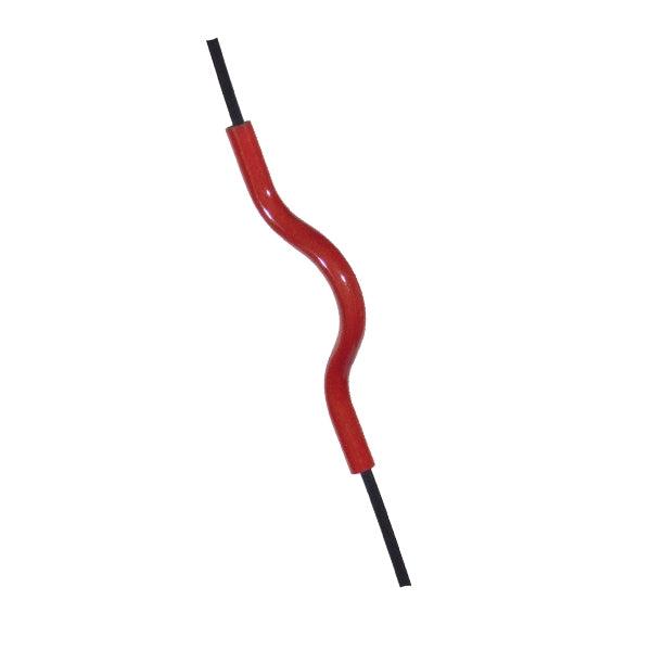 GloboStar® LIBBY 01095-1 Μοντέρνο Κρεμαστό Παιδικό Φωτιστικό Οροφής Μονόφωτο Κόκκινο Μεταλλικό Φ28 x Υ100cm - ledmania.gr