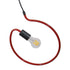 GloboStar® LIBBY 01095-1 Μοντέρνο Κρεμαστό Παιδικό Φωτιστικό Οροφής Μονόφωτο Κόκκινο Μεταλλικό Φ28 x Υ100cm - ledmania.gr