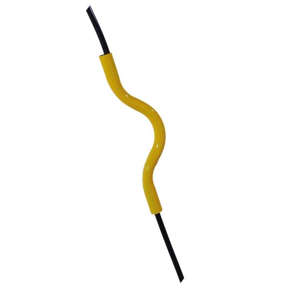 GloboStar® LIBBY 01097-1 Μοντέρνο Κρεμαστό Παιδικό Φωτιστικό Οροφής Μονόφωτο Κίτρινο Μεταλλικό Φ31 x Υ100cm - ledmania.gr