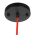 GloboStar® PARROT 01099 Μοντέρνο Industrial Κρεμαστό Φωτιστικό Οροφής Μονόφωτο Μαύρο Μεταλλικό Πλέγμα Φ30 x Y35cm - ledmania.gr