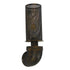 GloboStar® RAZA 01105 Vintage Industrial Φωτιστικό Τοίχου Απλίκα Μονόφωτο Καφέ Σκουριά Μεταλλικό Πλέγμα Φ10 x Μ13 x Π10 x Υ39cm - ledmania.gr