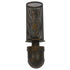 GloboStar® RAZA 01105 Vintage Industrial Φωτιστικό Τοίχου Απλίκα Μονόφωτο Καφέ Σκουριά Μεταλλικό Πλέγμα Φ10 x Μ13 x Π10 x Υ39cm - ledmania.gr