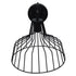 GloboStar® TRIUMPH 01117 Vintage Industrial Φωτιστικό Τοίχου Απλίκα Μονόφωτο Μαύρο Μεταλλικό Πλέγμα Καμπάνα Φ30 x Μ35 x Π30 x Υ32cm - ledmania.gr