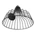 GloboStar® TRIUMPH 01117 Vintage Industrial Φωτιστικό Τοίχου Απλίκα Μονόφωτο Μαύρο Μεταλλικό Πλέγμα Καμπάνα Φ30 x Μ35 x Π30 x Υ32cm - ledmania.gr