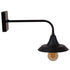 GloboStar® PHIA 01122 Vintage Industrial Φωτιστικό Τοίχου Απλίκα Μονόφωτο Μαύρο Μεταλλικό Καμπάνα Φ17 x Μ27 x Π17 x Υ20.5cm - ledmania.gr