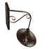 GloboStar® ANNIEL 01124 Vintage Φωτιστικό Τοίχου Απλίκα Μονόφωτο Καφέ Σκουριά Μεταλλικό Καμπάνα Φ28 x Μ40.5 x Π28 x Υ56.5cm - ledmania.gr