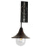 GloboStar® ANNIEL 01124 Vintage Φωτιστικό Τοίχου Απλίκα Μονόφωτο Καφέ Σκουριά Μεταλλικό Καμπάνα Φ28 x Μ40.5 x Π28 x Υ56.5cm - ledmania.gr