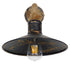 GloboStar® BRASTA 01131 Vintage Φωτιστικό Τοίχου Απλίκα Μονόφωτο Μπρούτζινο Σκουριά Μεταλλικό Καμπάνα με Μπεζ Σχοινί Φ27 x Μ32 x Π27 x Υ34cm - ledmania.gr