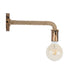 GloboStar® CENADEL 01135 Vintage Φωτιστικό Τοίχου Απλίκα Μονόφωτο 1 x E27 Μπρούτζινο Σκουριά Μεταλλικό με Μπεζ Σχοινί Μ29 x Π10 x Υ15cm - ledmania.gr