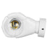 GloboStar® FIST 01137 Μοντέρνο Φωτιστικό Τοίχου Απλίκα Μονόφωτο Λευκό Γύψινο Μ15 x Π10 x Υ10cm - ledmania.gr