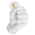 GloboStar® FIST 01137 Μοντέρνο Φωτιστικό Τοίχου Απλίκα Μονόφωτο Λευκό Γύψινο Μ15 x Π10 x Υ10cm - ledmania.gr