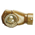 GloboStar® FIST 01138 Μοντέρνο Φωτιστικό Τοίχου Απλίκα Μονόφωτο Καφέ Γύψινο Μ15 x Π10 x Υ10cm - ledmania.gr