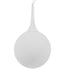 GloboStar® SPHERE 01143 Μοντέρνο Κρεμαστό Φωτιστικό Οροφής Μονόφωτο Λευκό Γυάλινο Φ25 x Y46.5cm - ledmania.gr