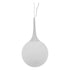 GloboStar® SPHERE 01143 Μοντέρνο Κρεμαστό Φωτιστικό Οροφής Μονόφωτο Λευκό Γυάλινο Φ25 x Y46.5cm - ledmania.gr