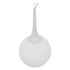 GloboStar® SPHERE 01143 Μοντέρνο Κρεμαστό Φωτιστικό Οροφής Μονόφωτο Λευκό Γυάλινο Φ25 x Y46.5cm - ledmania.gr