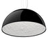 GloboStar® SERENIA BLACK 01151 Μοντέρνο Κρεμαστό Φωτιστικό Οροφής Μονόφωτο Μαύρο Γύψινο Καμπάνα Φ40 x Y19cm - ledmania.gr
