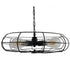 GloboStar® HELIX 01164 Vintage Industrial Κρεμαστό Φωτιστικό Οροφής Πολύφωτο Μαύρο Μεταλλικό Πλέγμα Φ46 x Y13cm - ledmania.gr