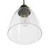 GloboStar® WICKHAM 01168 Vintage Κρεμαστό Φωτιστικό Οροφής Μονόφωτο Γυάλινο Καμπάνα Φ14 x Y23cm - ledmania.gr
