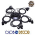 GloboStar® WIRED 01173 Vintage Φωτιστικό Οροφής Πολύφωτο Μαύρο - ledmania.gr