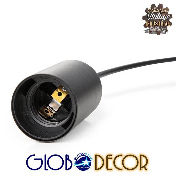 GloboStar® WIRED 01173 Vintage Φωτιστικό Οροφής Πολύφωτο Μαύρο - ledmania.gr