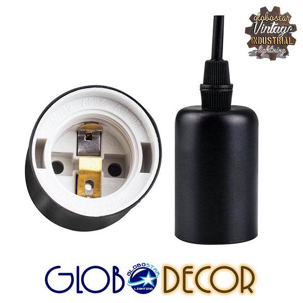 GloboStar® WIRED 01173 Vintage Φωτιστικό Οροφής Πολύφωτο Μαύρο - ledmania.gr