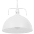 GloboStar® LARKIN 01174 Vintage Κρεμαστό Φωτιστικό Οροφής Μονόφωτο Λευκό Μεταλλικό Καμπάνα Φ31 x Y30cm - ledmania.gr