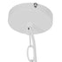 GloboStar® LARKIN 01174 Vintage Κρεμαστό Φωτιστικό Οροφής Μονόφωτο Λευκό Μεταλλικό Καμπάνα Φ31 x Y30cm - ledmania.gr