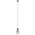 GloboStar® GALOT 01179 Vintage Industrial Κρεμαστό Φωτιστικό Οροφής Μονόφωτο Μαύρο Μεταλλικό Πλέγμα Φ14 x Y26cm - ledmania.gr