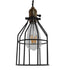 GloboStar® GALOT 01179 Vintage Industrial Κρεμαστό Φωτιστικό Οροφής Μονόφωτο Μαύρο Μεταλλικό Πλέγμα Φ14 x Y26cm - ledmania.gr