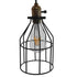GloboStar® GALOT 01179 Vintage Industrial Κρεμαστό Φωτιστικό Οροφής Μονόφωτο Μαύρο Μεταλλικό Πλέγμα Φ14 x Y26cm - ledmania.gr