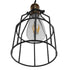 GloboStar® GALOT 01179 Vintage Industrial Κρεμαστό Φωτιστικό Οροφής Μονόφωτο Μαύρο Μεταλλικό Πλέγμα Φ14 x Y26cm - ledmania.gr