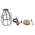GloboStar® GALOT 01179 Vintage Industrial Κρεμαστό Φωτιστικό Οροφής Μονόφωτο Μαύρο Μεταλλικό Πλέγμα Φ14 x Y26cm - ledmania.gr