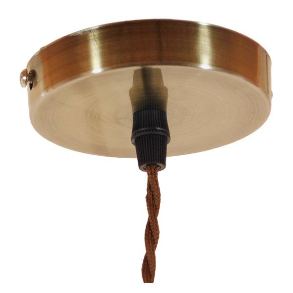 GloboStar® FLOWER IRON RUST 01180 Vintage Industrial Κρεμαστό Φωτιστικό Οροφής Μονόφωτο Καφέ Σκουριά Μεταλλικό Πλέγμα Φ10 x Y20cm - ledmania.gr