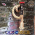 GloboStar® TROUVER 01183 Vintage Industrial Φωτιστικό Τοίχου Απλίκα Μονόφωτο Μπρούτζινο Σκουριά Μεταλλικό με Μπεζ Σχοινί Μ14.5 x Π3.3 x Υ16cm - ledmania.gr