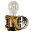 GloboStar® FIST 01138 Μοντέρνο Φωτιστικό Τοίχου Απλίκα Μονόφωτο Καφέ Γύψινο Μ15 x Π10 x Υ10cm - ledmania.gr