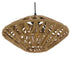 GloboStar® NATHLEN 01187 Vintage Κρεμαστό Φωτιστικό Οροφής Μονόφωτο Μαύρο Μεταλλικό Πλέγμα με Μπεζ Σχοινί Φ40 x Y20cm - ledmania.gr