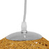 GloboStar® OCEANA 01200 Vintage Κρεμαστό Φωτιστικό Οροφής Μονόφωτο 1 x E27 Μπεζ Ξύλινο Ψάθινο Rattan Φ20 x Υ20cm - ledmania.gr
