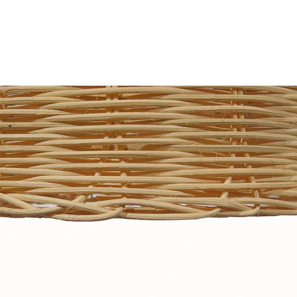 GloboStar® BAHAMAS 01202 Vintage Κρεμαστό Φωτιστικό Οροφής Μονόφωτο Μπεζ Ξύλινο Ψάθινο Bamboo Φ30 x Υ47cm - ledmania.gr