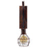 GloboStar® RYDON 01216 Vintage Industrial Φωτιστικό Τοίχου Απλίκα Μονόφωτο Καφέ Σκουριά Μεταλλικό Πλέγμα Φ15 x Μ24 x Π15 x Υ70cm - ledmania.gr