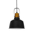 GloboStar® DEVOTA 01235 Vintage Industrial Κρεμαστό Φωτιστικό Οροφής Μονόφωτο Μαύρο Μεταλλικό Καμπάνα Φ22 x Y30cm - ledmania.gr